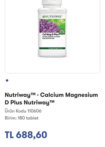 Nutriway Kalsiyum Magnezyum D Plus 180 Tablet