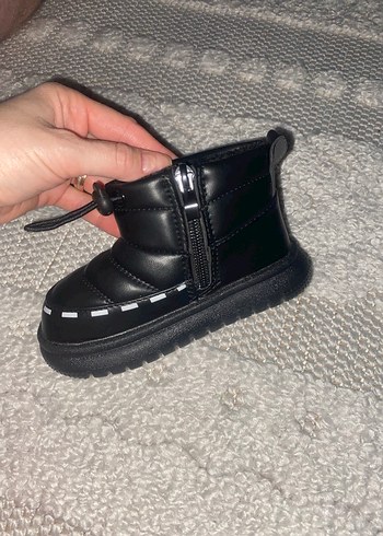 Diğer Sokak Stili Siyah Kürklü Kaydırmaz Çocuk botu