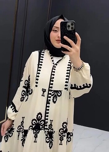 Tesettür günlük yazlık elbise
