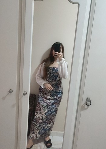 uzun kalem elbise - Görsel 3