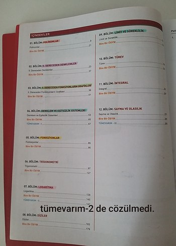 Karışık Ayt Matematik Seti