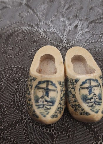 Değirmen Figürlü Porselen veya seramik minimal ayakkabı biblo - Görsel 2