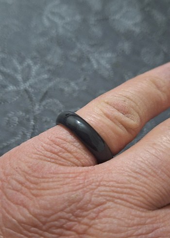 Doğaltaş Siyah Yüzük - Görsel 5