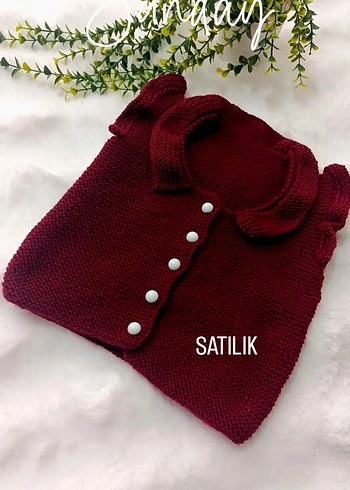 Bordo Kız Çocuk yelek