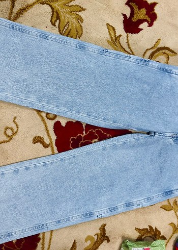 Mavi Düğmeli Rahat Kesim çocuk Jean pantolon - Görsel 2