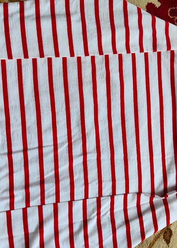 Kırmızı Çizgili Çocuk sweatshirt mavi orijinal sıfır - Görsel 3