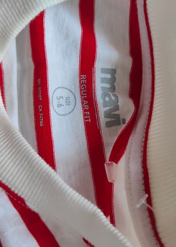 Kırmızı Çizgili Çocuk sweatshirt mavi orijinal sıfır - Görsel 2