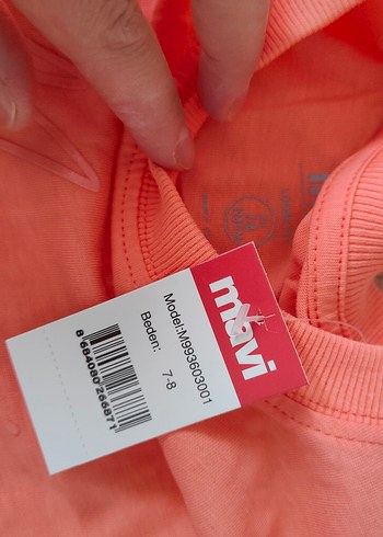 Kız Çocuk Pembe Kısa Kollu Tişört mavi tişört orijinal - Görsel 2