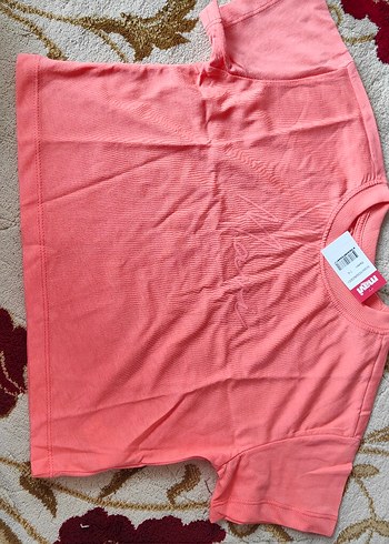 Kız Çocuk Pembe Kısa Kollu Tişört mavi tişört orijinal - Görsel 3