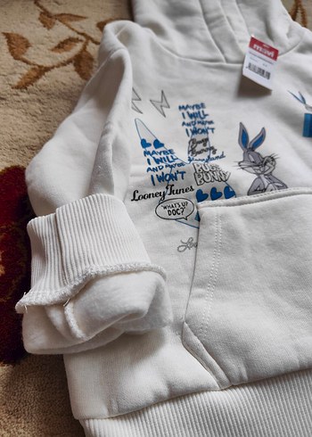 Erkek Çocuk Kapüşonlu Baskılı Sweatshirt - Görsel 3