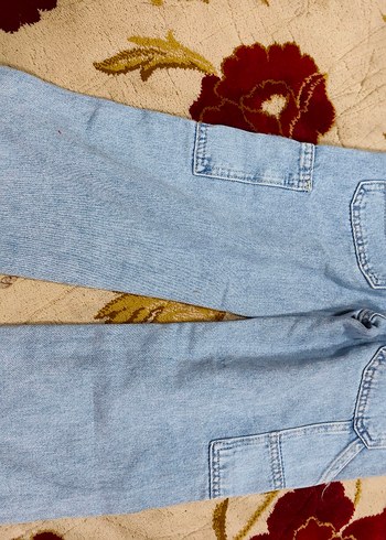 Kız Çocuk Mavi Denim Pantolon - Görsel 2