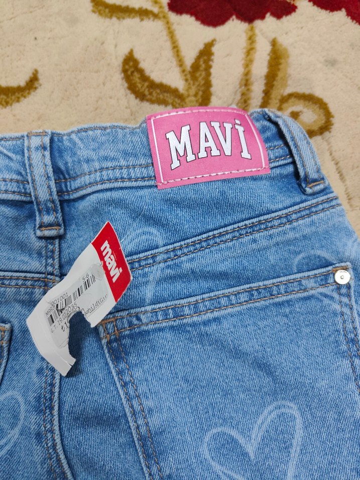 mavi jeans çocuk pantolon 5/6 yaş - Görsel 3
