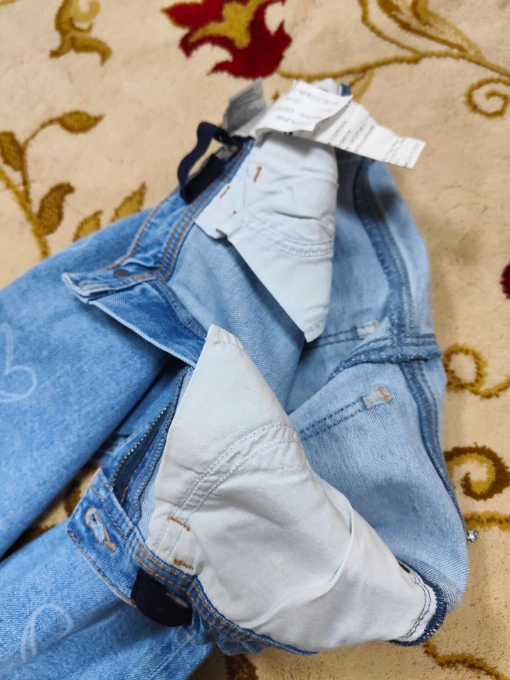 mavi jeans çocuk pantolon 5/6 yaş - Görsel 5