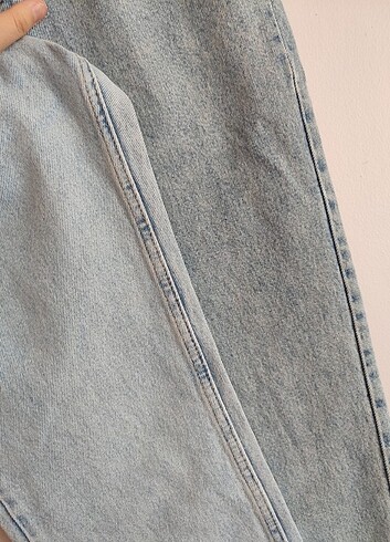 30 Beden BUZ MAVİSİ 2 RENK MOM JEANS