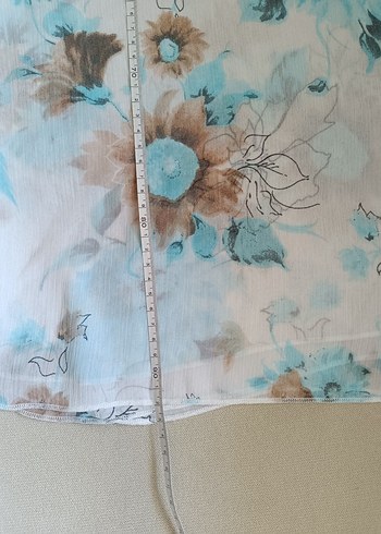 çiçekli şifon pareo - Görsel 2