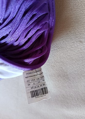 38 Beden Püsküllü Mor Bohem Bikini Üstü