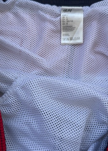 h&m Renkli Çizgili Erkek Mini Deniz Şortu - Görsel 7