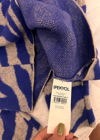 ipekyol İpekyol Zebra Desenli Kadın Boğazlı Kazak