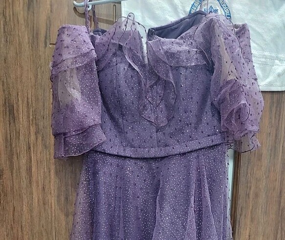 Mor Simli Abiye Nişanlık - Görsel 2