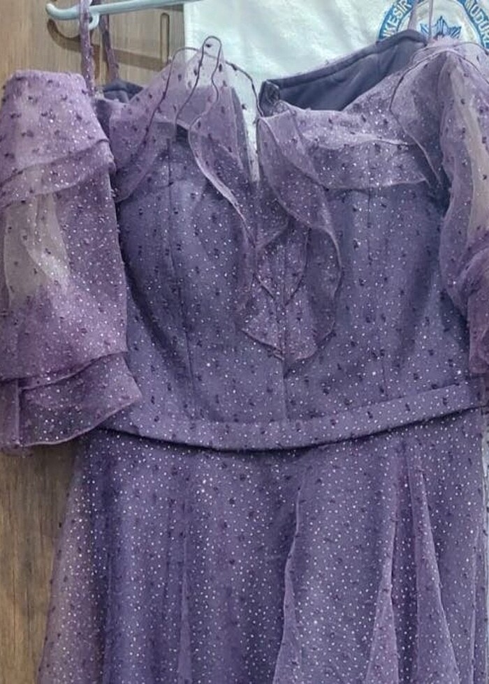 Mor Simli Abiye Nişanlık - Görsel 2