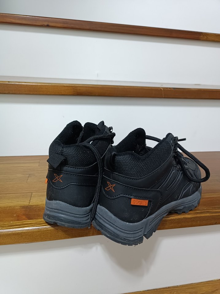 Erkek Siyah Bağcıklı Kauçuk Bot - Görsel 2