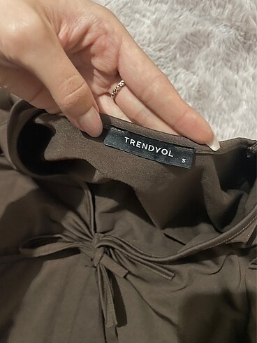 Trendyol & Milla Kahverengi mini elbise