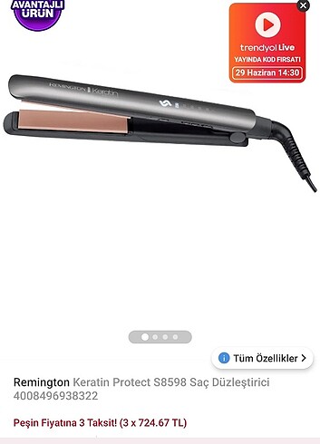 Remington düzleştirici 
