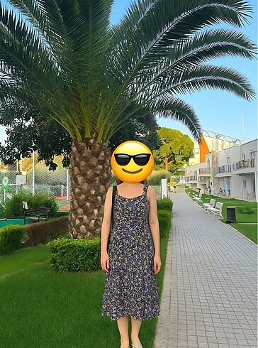 m Beden LCW viskon çiçek desenli, midi boy elbise