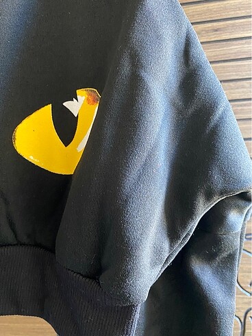 s Beden siyah Renk Kedili kulaklı sweatshirt