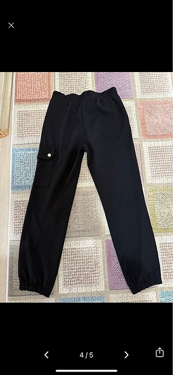 s Beden siyah Renk Koton jogger pantolon