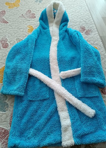 Mavi Erkek Çocuk Bornoz - Görsel 2