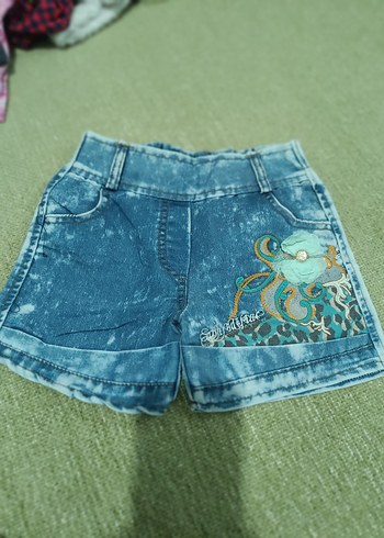 LC Waikiki Deniz Temali Mavi Denim Sort