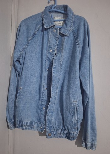 Düğmeli Mavi Erkek Denim Ceket