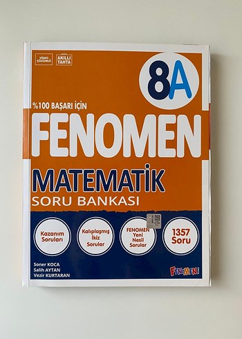 Fenomen Yayınları 8A Matematik Soru Bankası