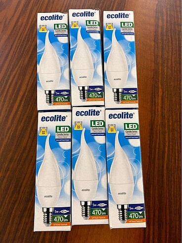 Ecolite İnce Duy Sarı Işık Led Ampul