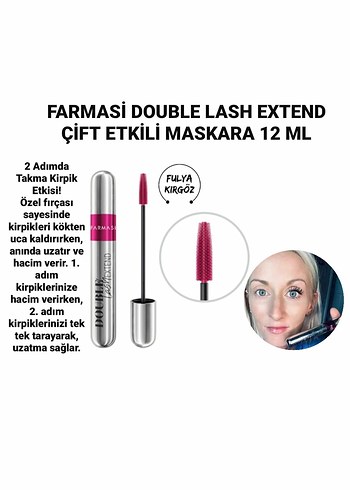 Farmasi Double Lash Maskara Rimel - Görsel 2