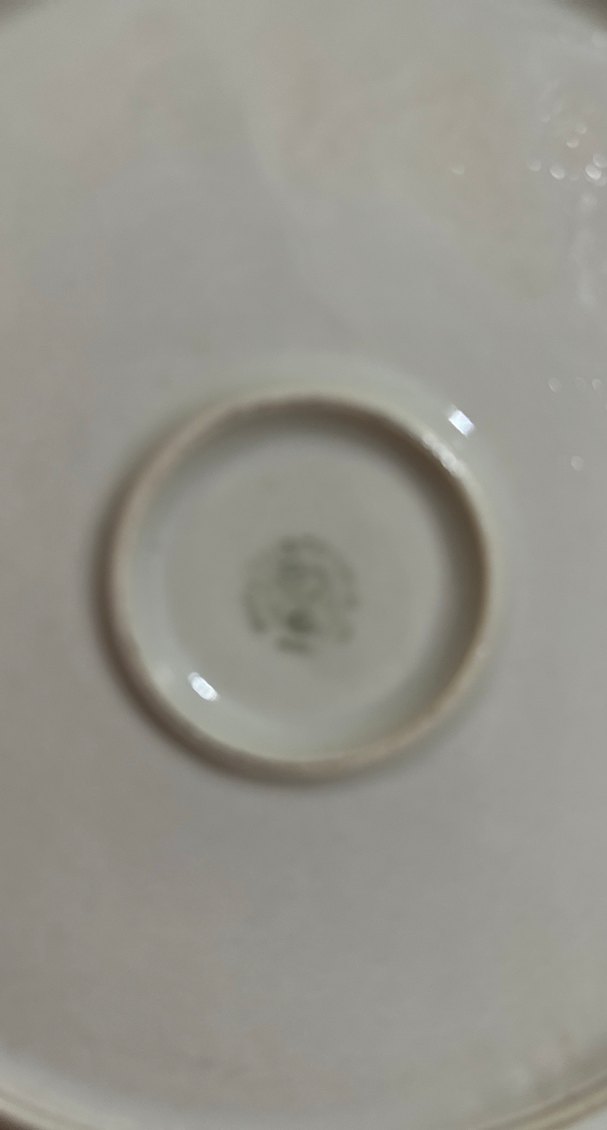 İstanbul porselen damgalı Çiçek Desenli Beyaz Porselen Tabak - Görsel 5