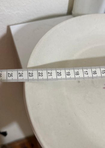 Sümerbank Pastel Çiçek Desenli Beyaz Tabaklar - Görsel 6