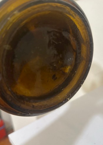 Kahve levent damgalı Antika Gaz Lambası - Görsel 5