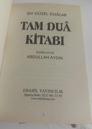 Tam Dua Kitabı - En Güzel Dualar - Görsel 5
