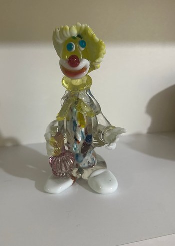 Murano Renkli Cam Palyaço Figürin - Görsel 3