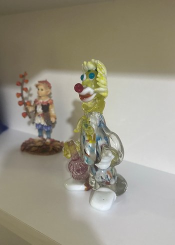 Murano Renkli Cam Palyaço Figürin - Görsel 4