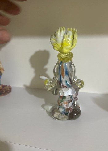 Murano Renkli Cam Palyaço Figürin - Görsel 6