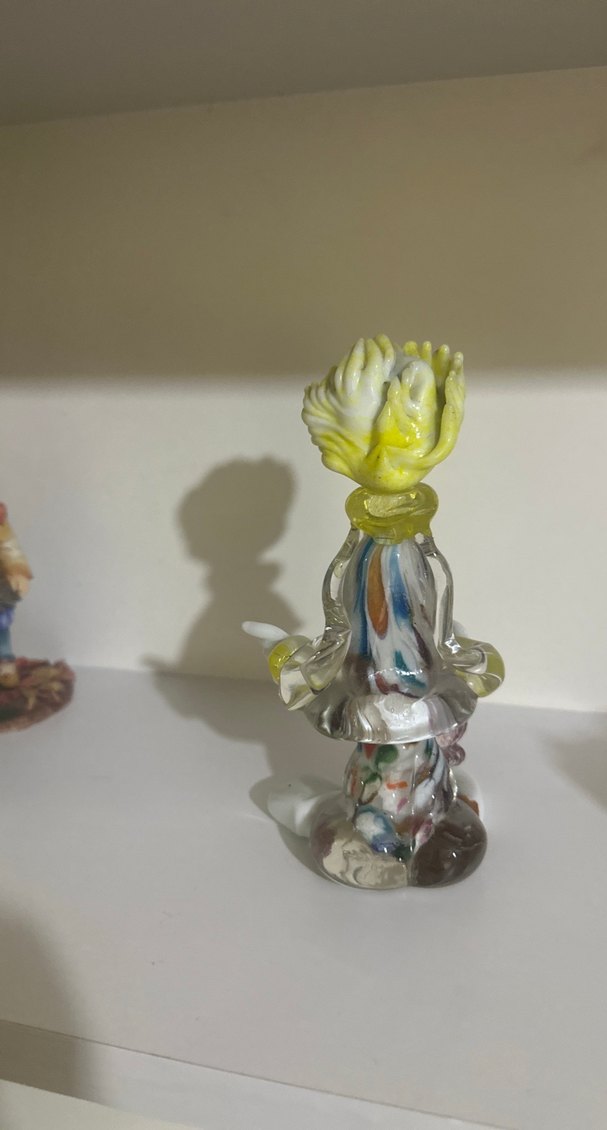 Murano Renkli Cam Palyaço Figürin - Görsel 5