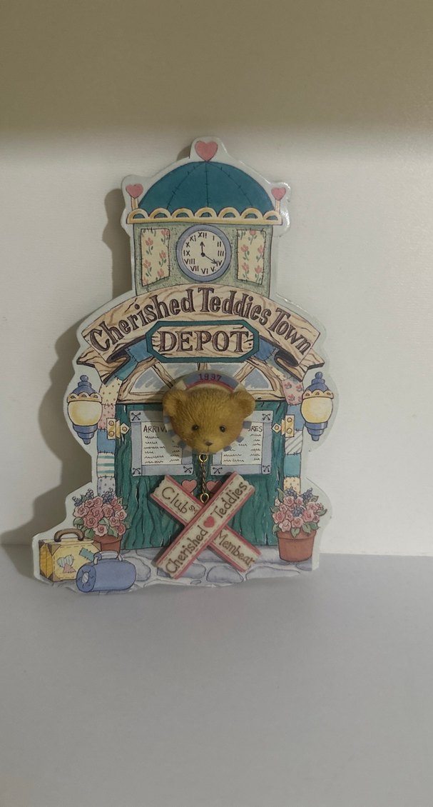 Broş Pastel Renkli Altın Figürin - Cherished Teddies - Görsel 4