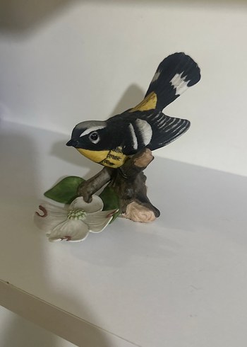 Franklinmint Sarı ve Siyah Kuş Figürlü Dekoratif Biblo - Görsel 2