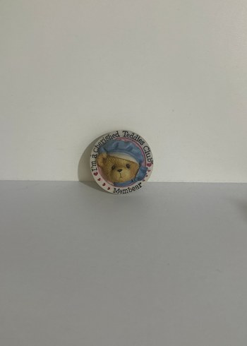 Cherıshed Bej Vintage Ayıcık Rozeti - Görsel 5