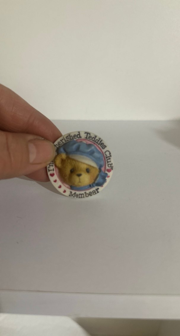 Cherıshed Bej Vintage Ayıcık Rozeti - Görsel 2