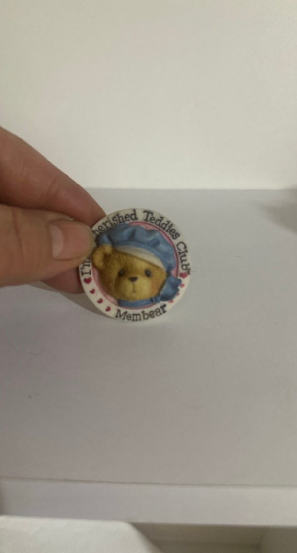 Cherıshed Bej Vintage Ayıcık Rozeti - Görsel 3