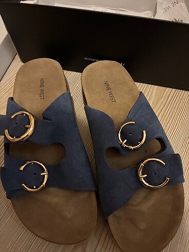38 Beden Nine west petrol yeşili terlik